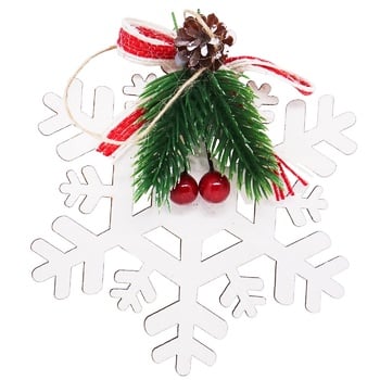 White Snowflake with Decor Decoration 12x12cm - buy, prices for Za Raz - photo 1