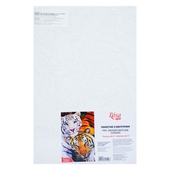 Rosa Start Animals No.11 Canvas with Contour 20*30cm