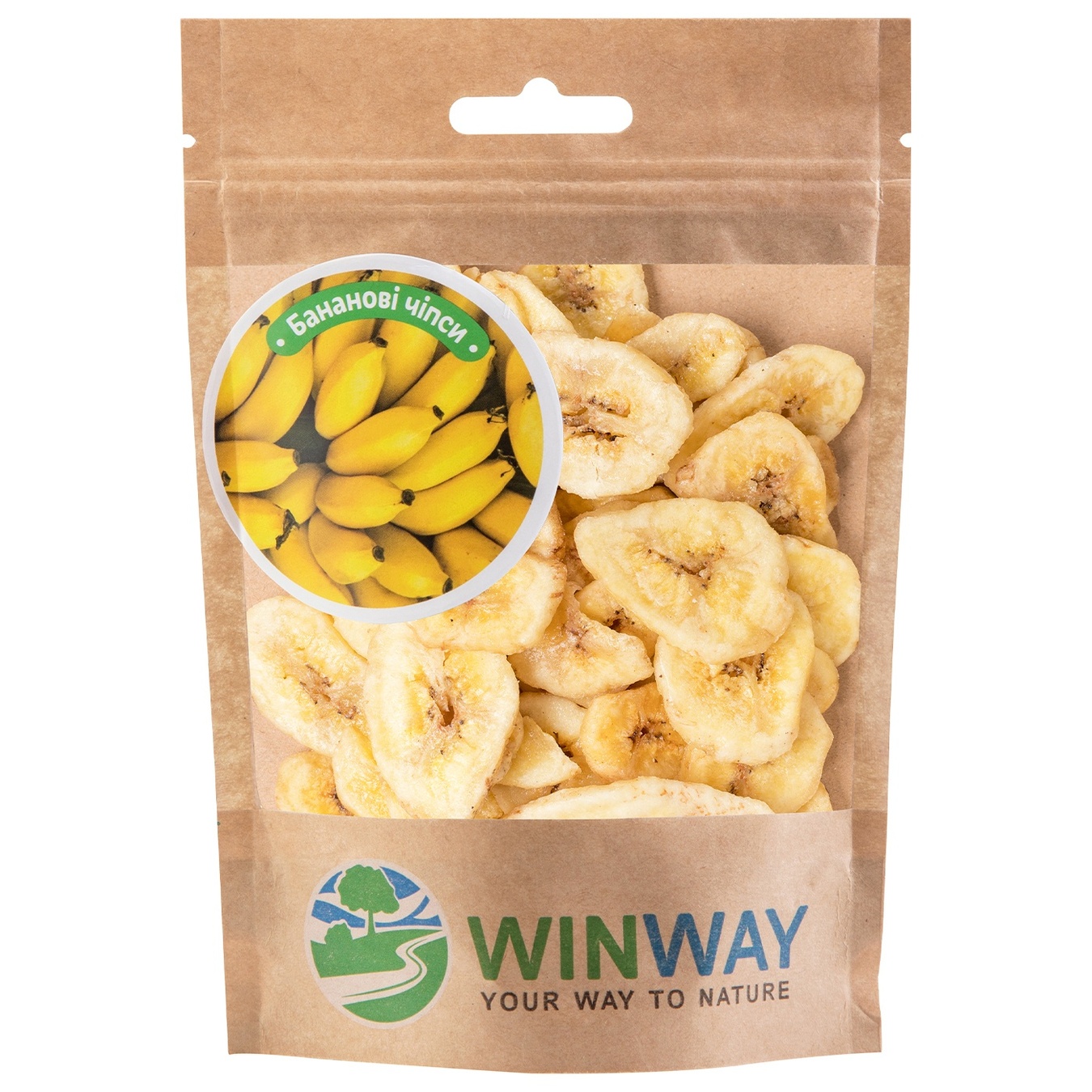 

Банановые чипсы Winway сушеные 70г