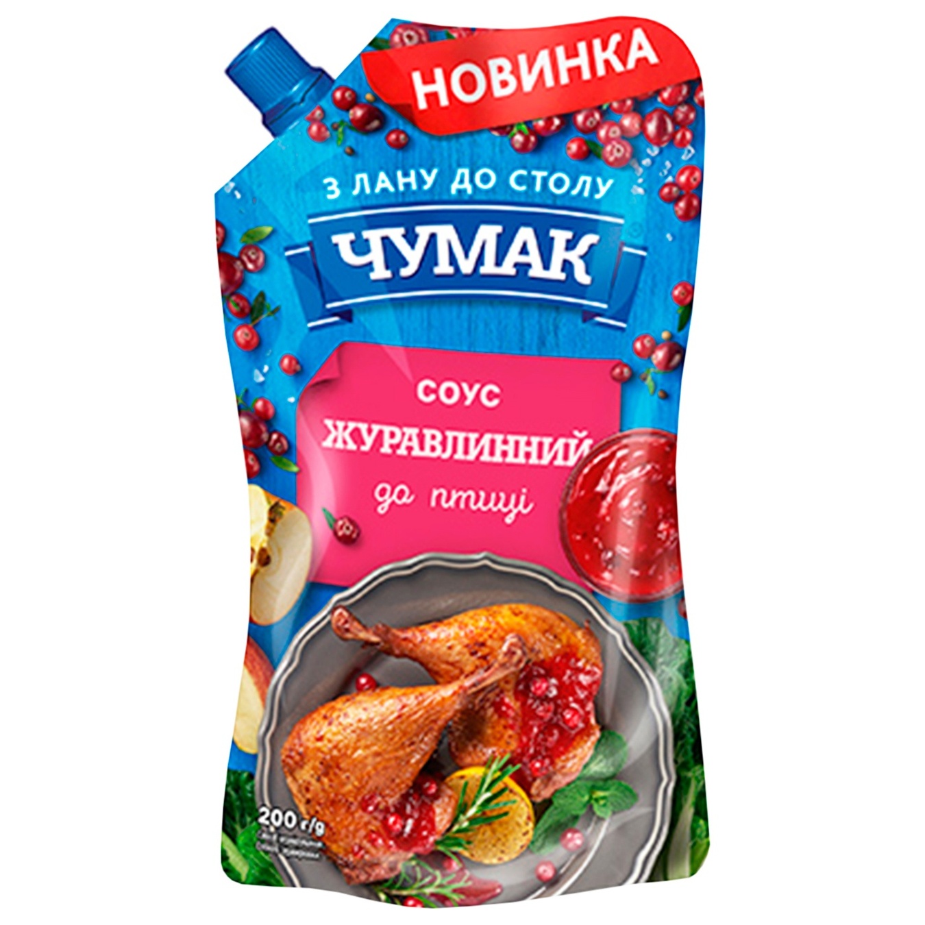 

Соус Чумак Клюквенный к птице 200г