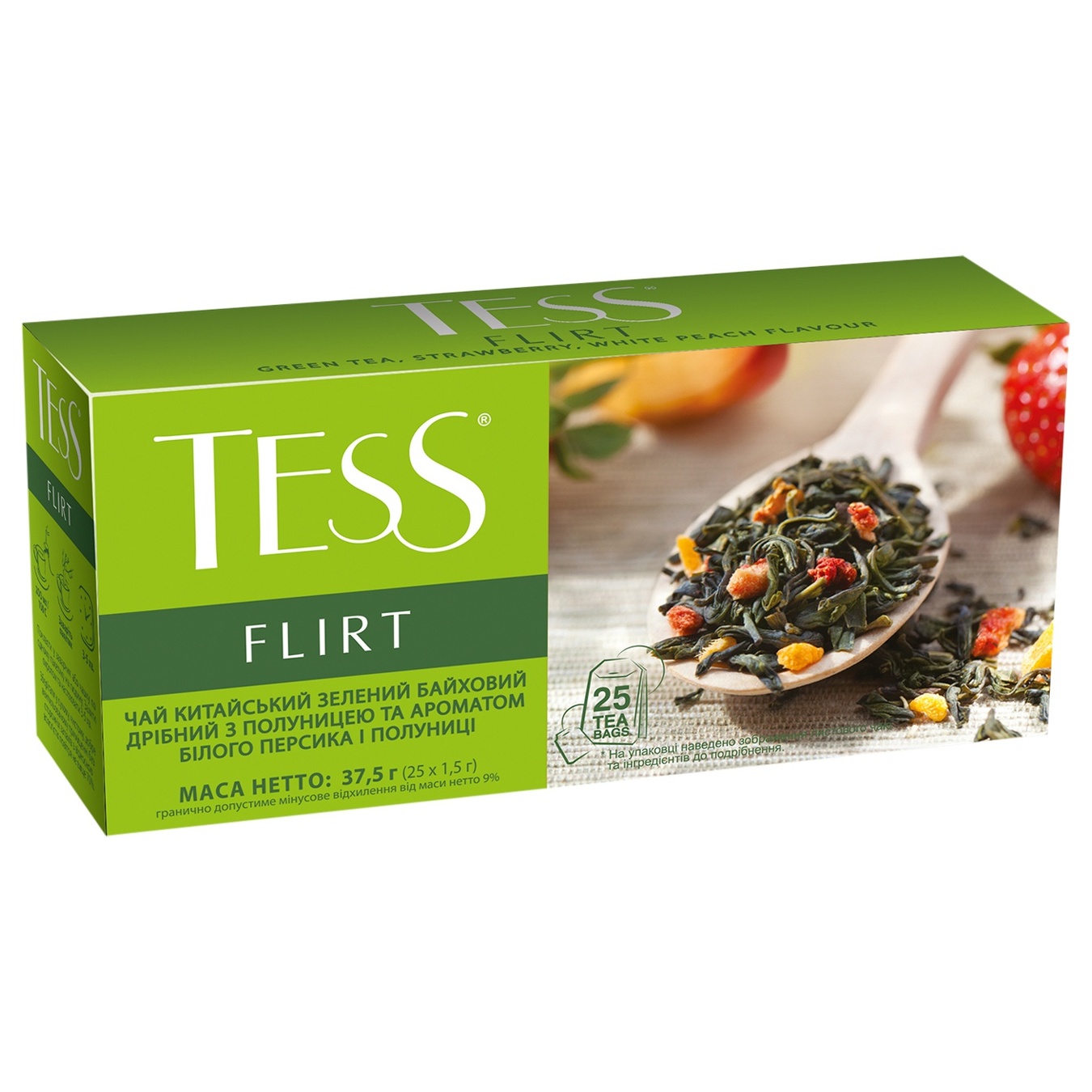 

Чай зеленый Tess Flirt в пакетиках 25шт 1,5г