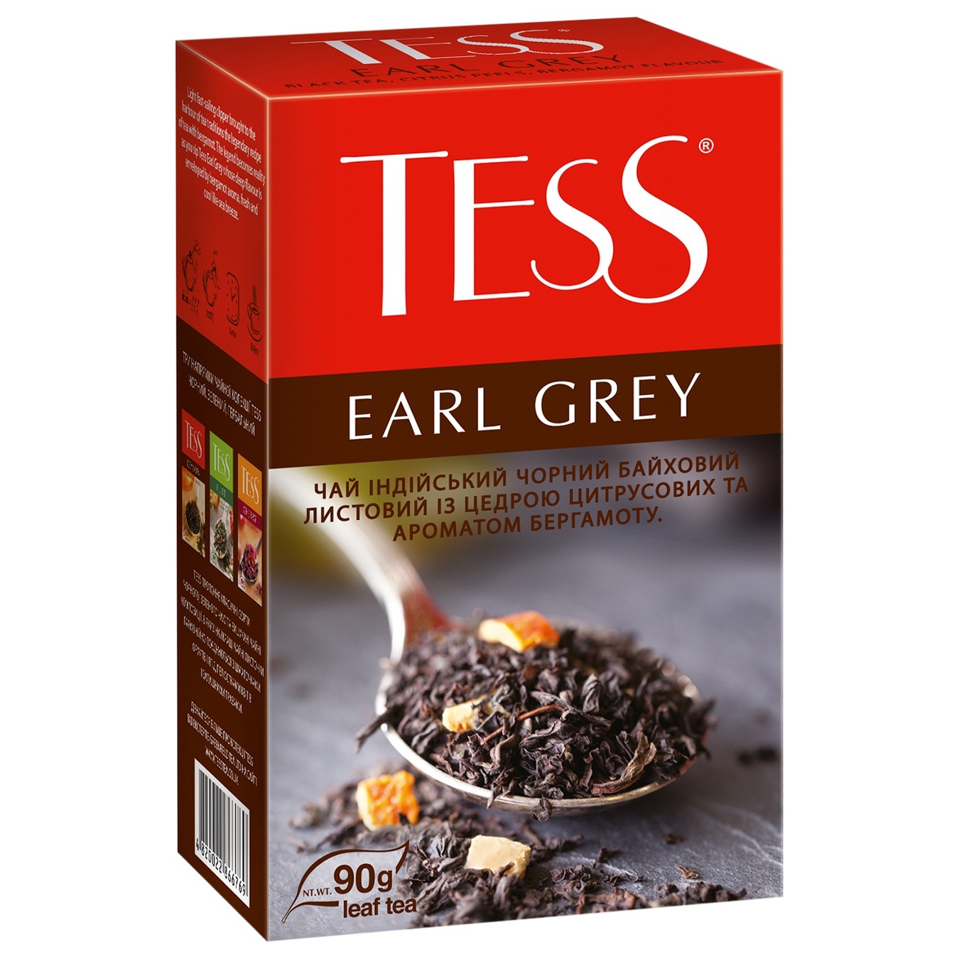 

Чай черный Tess Earl Grey с бергамотом 90г