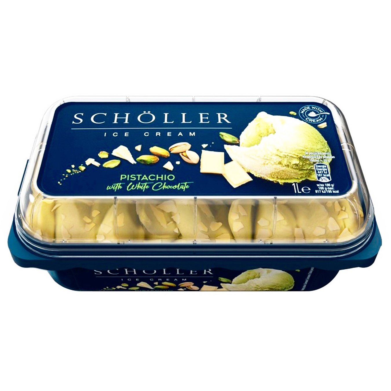 

Мороженое Scholler Фисташка с белым шоколадом 557г