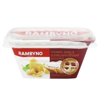 Сыр плавленый Rambyno с твердым сыром Dziugas 175г - купить, цены на КОСМОС - фото 1