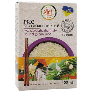 Art Foods Round Grain Rice 4*100g - buy, prices for - photo 1