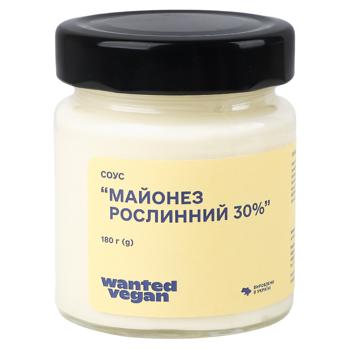 Соус рослинний Wanted Vegan 180 г Майонез 30%