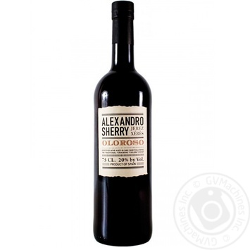 Alexsandro Sherry Oloroso Wine white dry 19% 0.75l - buy, prices for ULTRAMARKET - photo 1