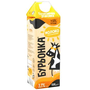 Burenka Ultrapasteurized Milk 3.2% 1.5kg - buy, prices for NOVUS - photo 2