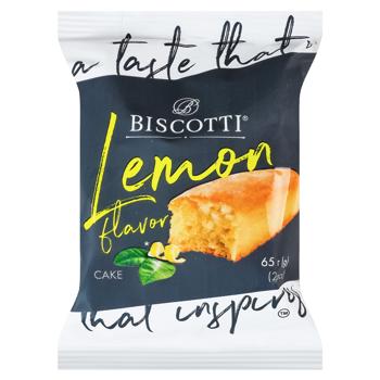 Biscotti Lemon Flavored Cake 65g - buy, prices for NOVUS - photo 1