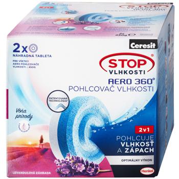 Таблетки Ceresit Stop Moisture Aero 360 Relaxing Lavender змінні 2шт*450г