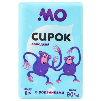 Molochnyi Ostriv Sweet Cottage Cheese with Raisins 8% 90g - buy, prices for Chudo Market - photo 1