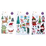 Наліпки новорічні 24,5*35см в асортименті