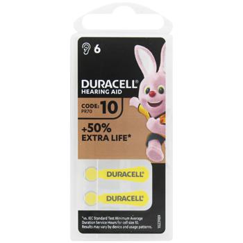 БАТАРЕЙКА DURACELL HA 10 6ШТ