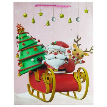 Пакет бумажный Angel Gifts Новогодний 31*40*12см - купить, цены на За Раз - фото 5