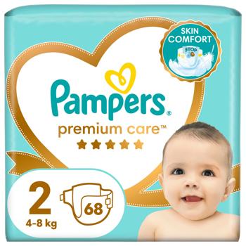 Подгузники Pampers Premium Care размер 2 Mini 4-8кг 68шт - купить, цены на МегаМаркет - фото 2