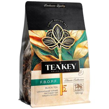 Чай чорний Tea Key листовий F.B.O.P.F. 100г 100 г - купити, ціни на Епіцентр FOOD - фото 1