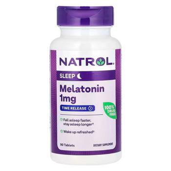 Natrol Melatonin Time Release Slow Release 1mg 90 tablets - buy, prices for Biotus - photo 1