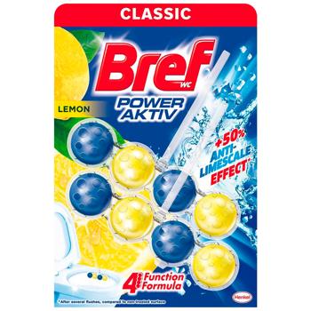 Bref Power Aktiv Lemon Toilet Block 50g*2pcs - buy, prices for Ideal - photo 1