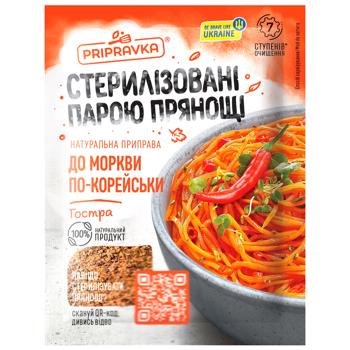 Приправа Pripravka для моркови по-корейски острая 25г - купить, цены на Чудо Маркет - фото 1