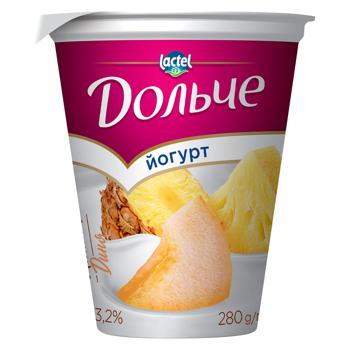 Dolce Pineapple-Melon Flavored Yogurt 3.2% 280g - buy, prices for Vostorg - photo 1