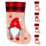 Прикраса Koopman Панчоха новорічна 44х27мм в асортименті