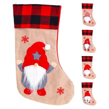 Украшение Koopman Чулок новогодний 44х27мм в ассортименте