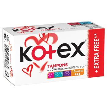 Kotex Normal UltraSorb Tampons 16pcs - buy, prices for MegaMarket - photo 1