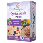 Суміш злаків Козуб Найніжніші + Льон швидкого приготування 500г
