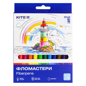 Kite Classic Felt-Tip Pens 12pcs - buy, prices for - photo 1