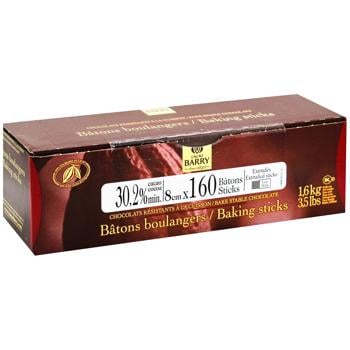 Cacao Barry Bake Stable Chocolate Sticks 10g 8cm 1.6kg - buy, prices for - photo 2