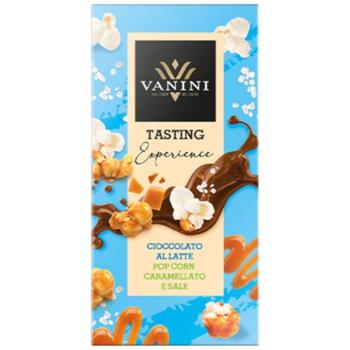 Vanini Tasting Experience Milk Chocolate with Caramelized Popcorn and Salt 100g - buy, prices for Epicentr FOOD - photo 1