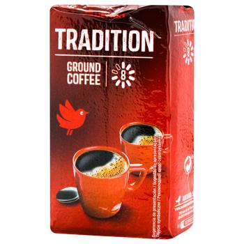 Кофе Auchan Tradition молотый 250г - купить, цены на Auchan - фото 1