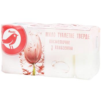 Мыло твердое Auchan с коллагеном 70г х 5шт
