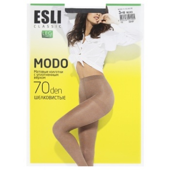 Колготы Esli Modo 70 Den женские р.3 Nero - купить, цены на ULTRAMARKET - фото 2