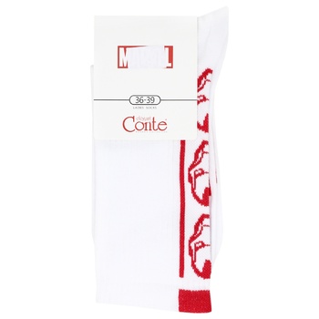 Conte Marvel 19C-116SPM White Women's Socks Size 23-25 175 - buy, prices for MegaMarket - photo 1