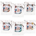 ASK Name with Picture Glass Christmas Ball 6.5cm in Assortment