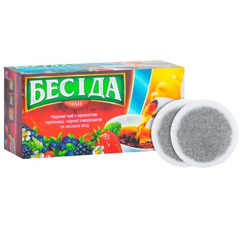 Beseda Black Tea with Strawberry, Black Currant and Wild Berries Aroma 26pcs x 1.8g - buy, prices for Vostorg - photo 4