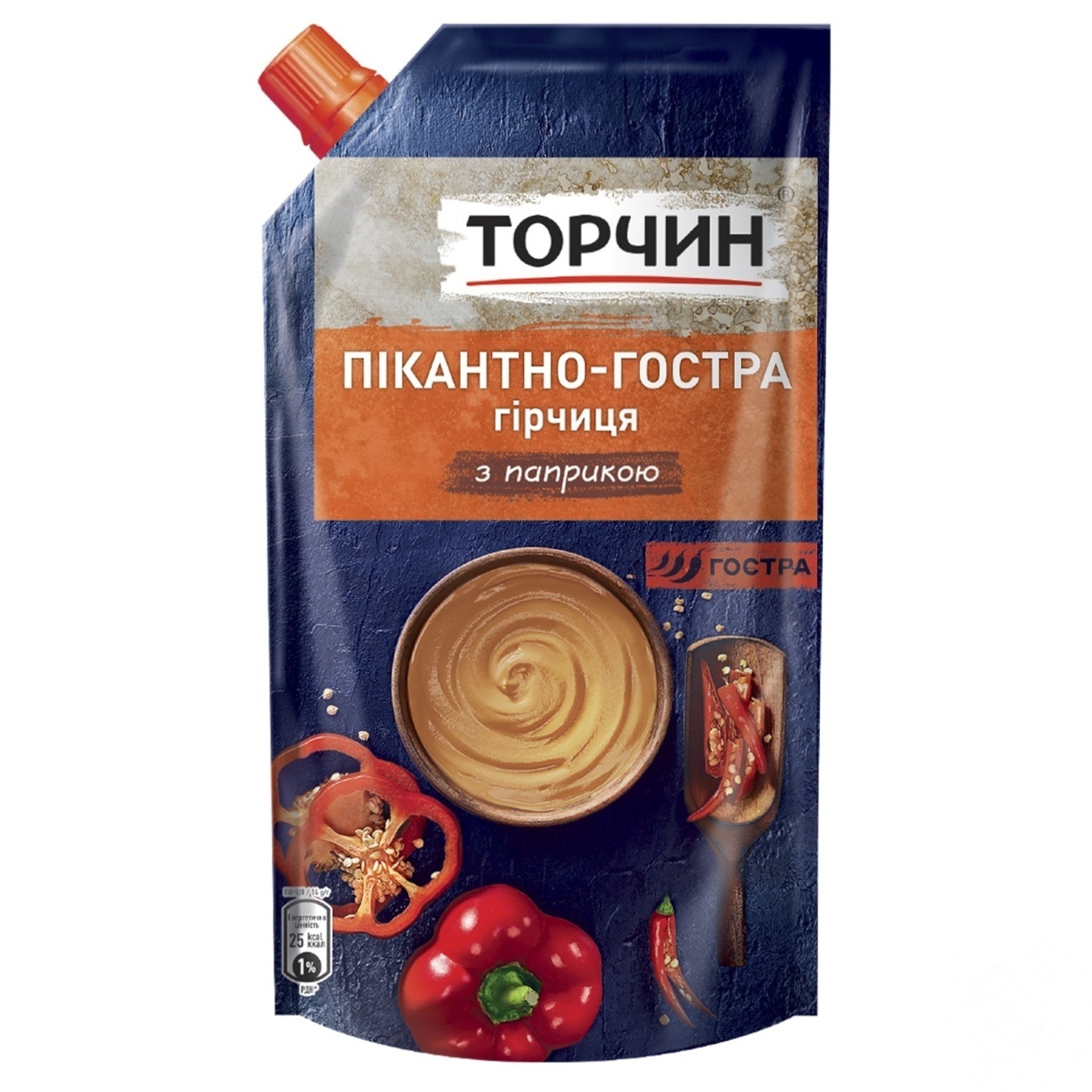 

Горчица ТОРЧИН® Пикантно-острая с паприкой 115г