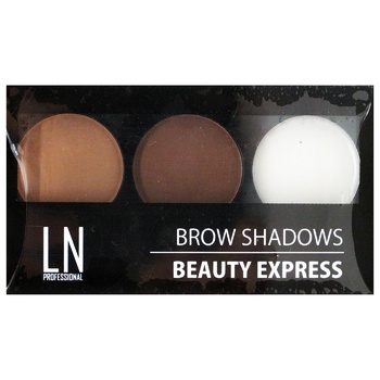 Набор теней и воска для бровей LN Professional Brow Shadows 01 - купить, цены на ULTRAMARKET - фото 1