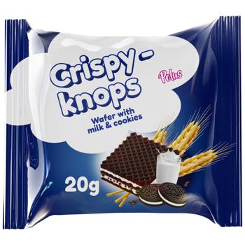 Choco-Knops Wafers with Milk Filling and Cookie Crumbs 20g - buy, prices for Epicentr FOOD - photo 1