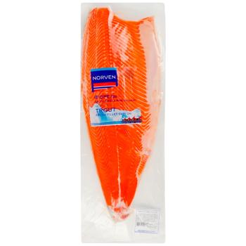 Форель Norven филе на коже охлажденная - купить, цены на КОСМОС - фото 1