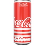 Напій газований Coca-Cola Vanilla Zero 0,33л