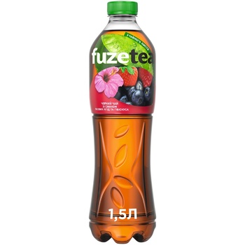 Fuzetea Black Tea  With Berry And Hibiscus Taste Non-Alcoholic Non-Carbonated Drink 1.5l - buy, prices for ULTRAMARKET - photo 1