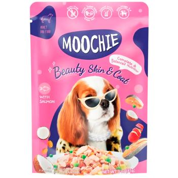 Корм вологий Moochie Beauty Skin & Coat з лососем для здоров'я шкіри та шерсті собак 85г - купити, ціни на MasterZoo - фото 1