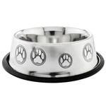Миска металева ArjanImpex Non Tip Etched 940 мл - сріблястий