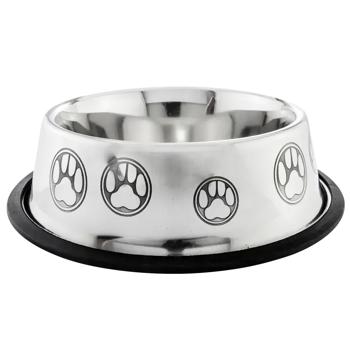 Миска металева ArjanImpex Non Tip Etched 940 мл - сріблястий