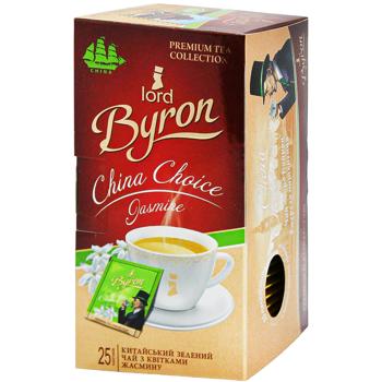 Чай зеленый Lord Byron с жасмином 1,8г*25шт - купить, цены на ULTRAMARKET - фото 1