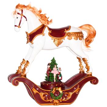 Декоративна фігура Конячка гойдалка з LED підсвічуванням 37см 837-289 BONADI 1 шт - купить, цены на WINETIME - фото 2