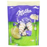 Цукерки Milka Пасхальні у білому шоколаді 90г