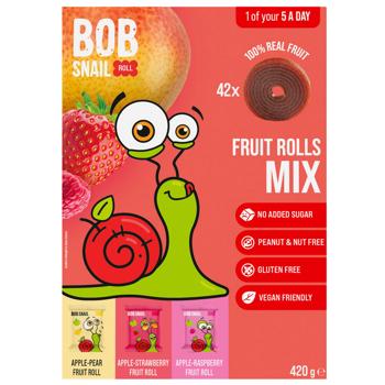 Bob Snail Mix Fruit Rolls 420g